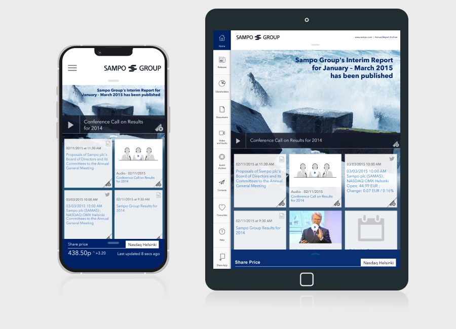 Investor relations app